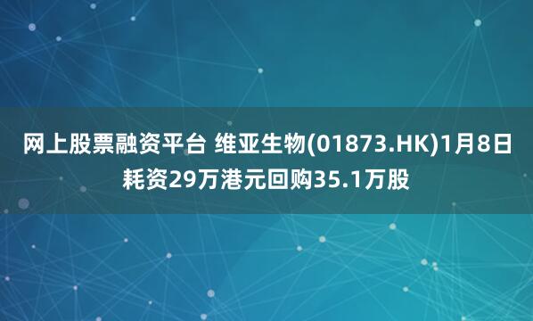 网上股票融资平台 维亚生物(01873.HK)1月8日耗资29万港元回购35.1万股