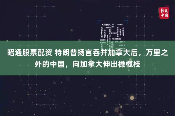 昭通股票配资 特朗普扬言吞并加拿大后，万里之外的中国，向加拿大伸出橄榄枝